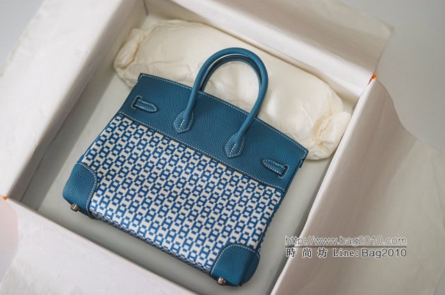 Hermes女包 愛馬仕新款拼接鉑金 Hermes內縫Birkin手提包  tdh2235